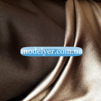 Ткань Кожзам стрейч (серый темный)